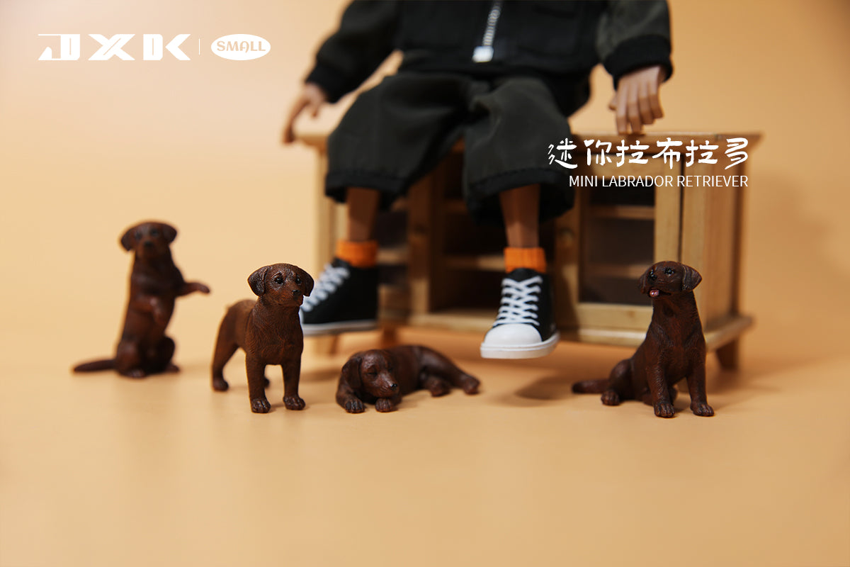 JS2216 Resin Mini Labrador Fetriever Set Decor from JXK Studio