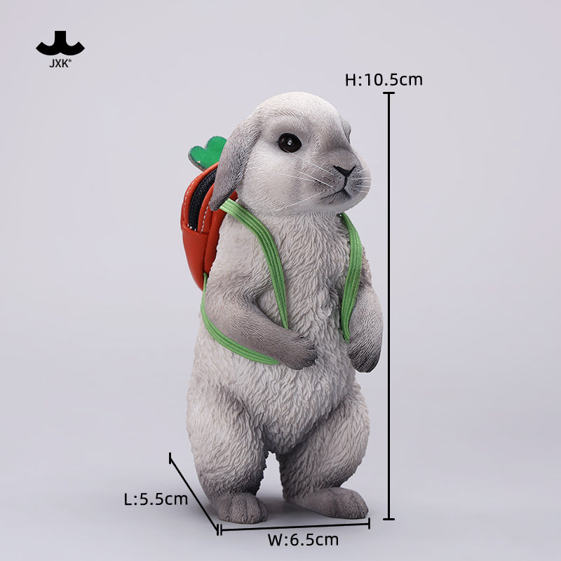 X42402 Resin Scale American Lop Rabbit Figurine from JXK Studio