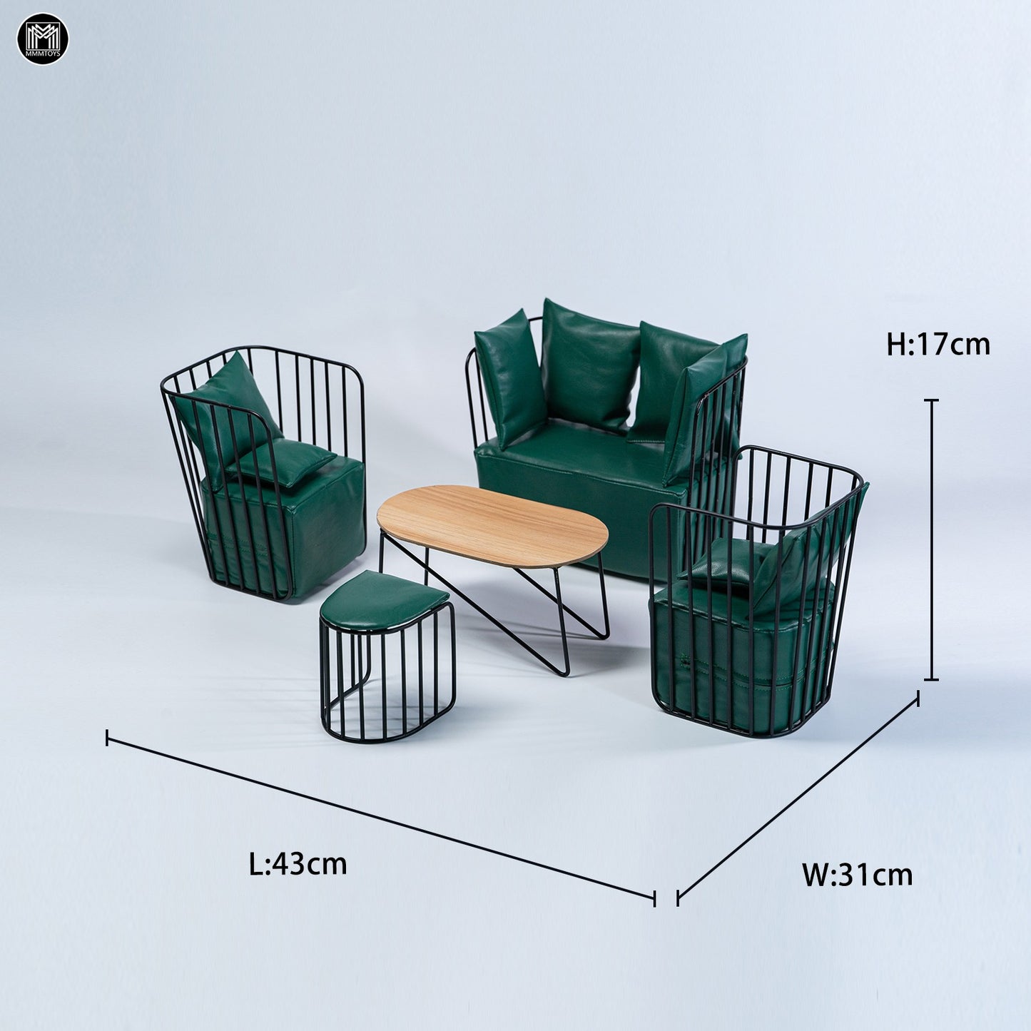M2609 Pre-sale 1/6 Modern Light Luxury Sofa Set from JXK Studio