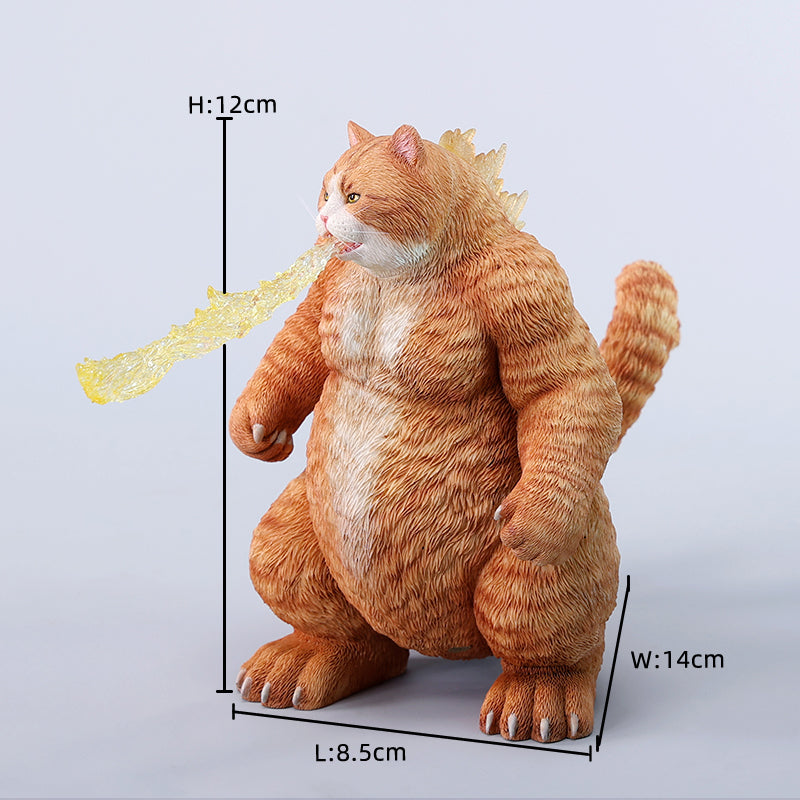 JXK239 Catzilla MeowZilla Godzicat Godzilla-shaped cat figurine V2