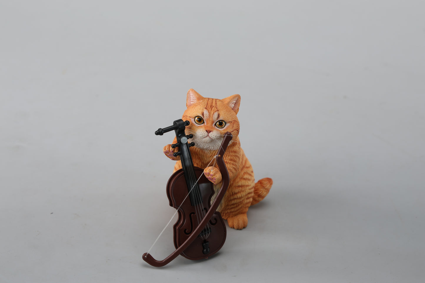 JXK261 String-Playing Cat Figurine from JXK Studio