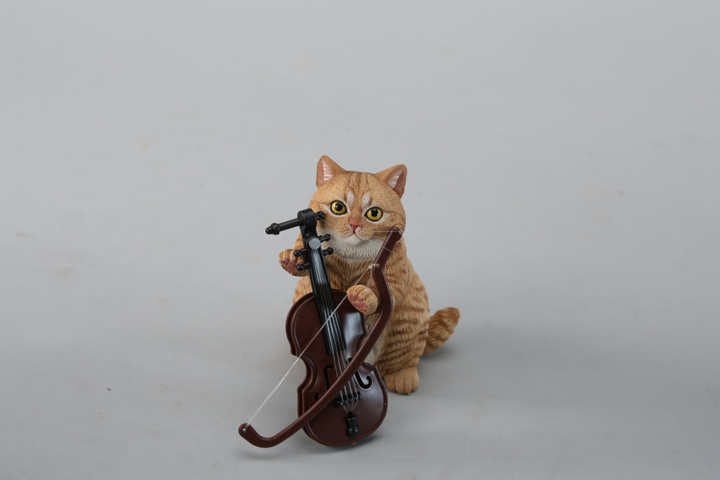 JXK261 String-Playing Cat Figurine from JXK Studio