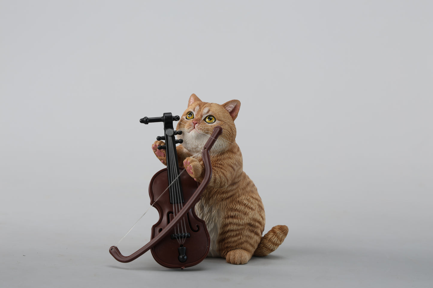 JXK261 String-Playing Cat Figurine from JXK Studio