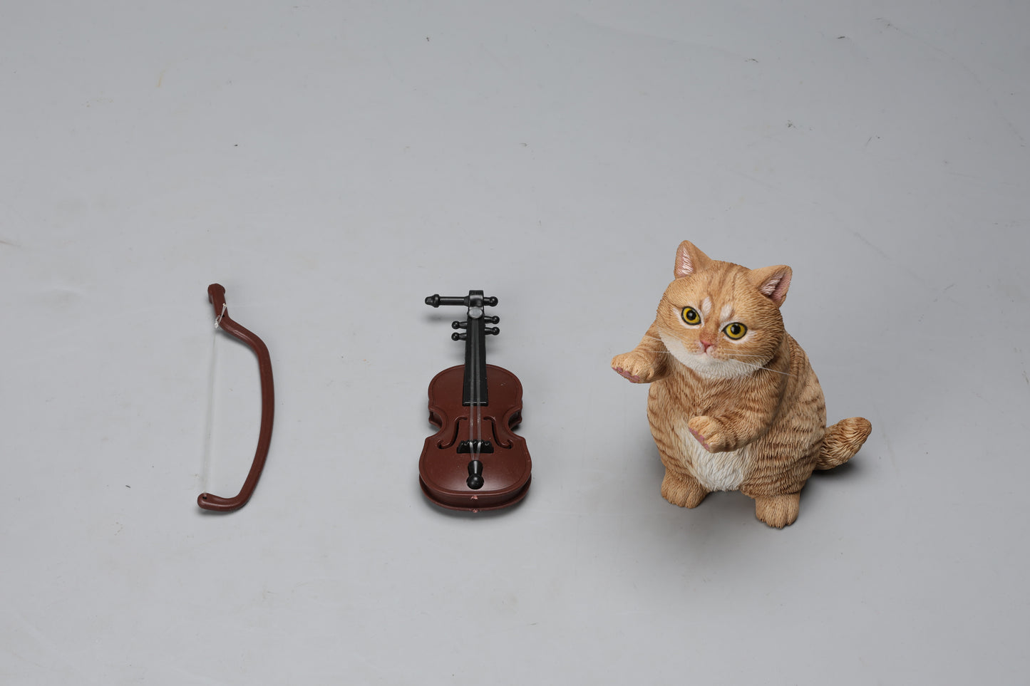 JXK261 String-Playing Cat Figurine from JXK Studio