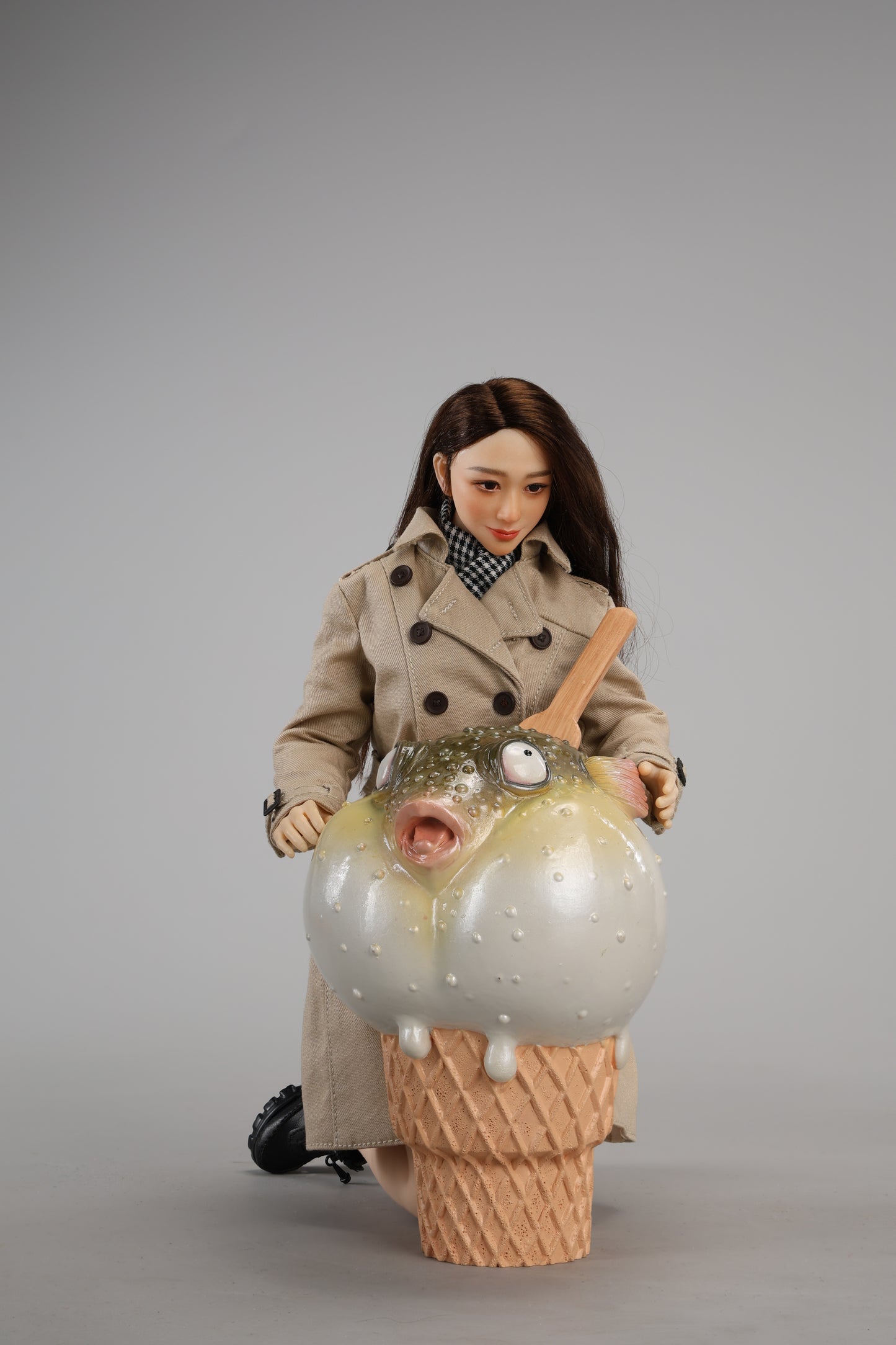 JXK266 Pufferfish lce Cream Figurine  from JXK Studio