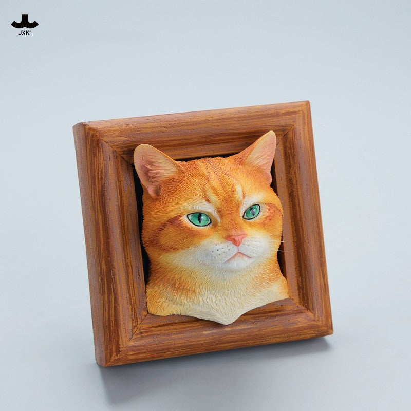 JXK StudioのJS2213猫の置物「箱入り猫」