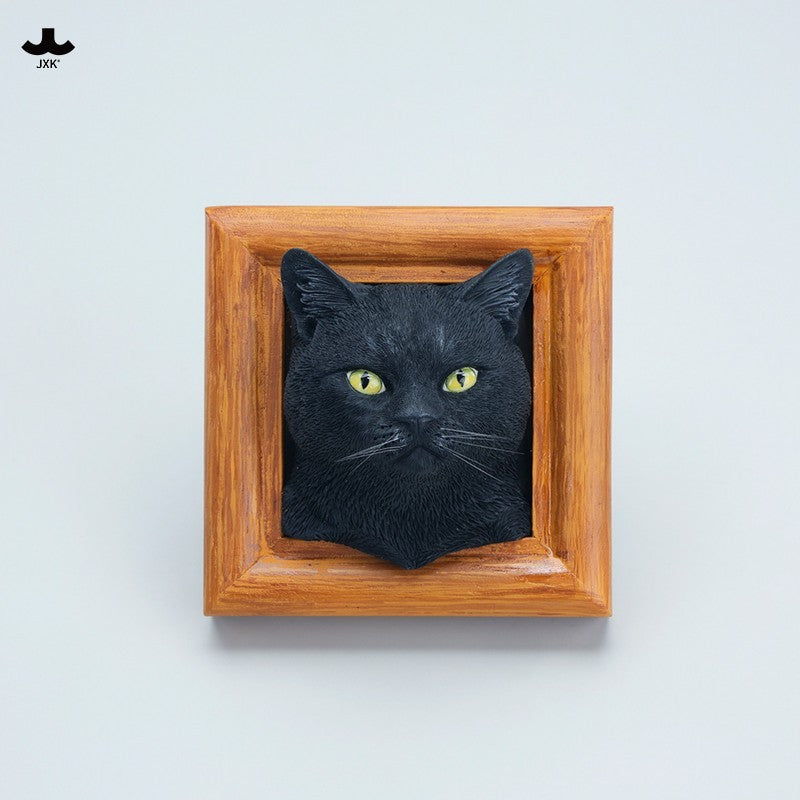 JXK StudioのJS2213猫の置物「箱入り猫」