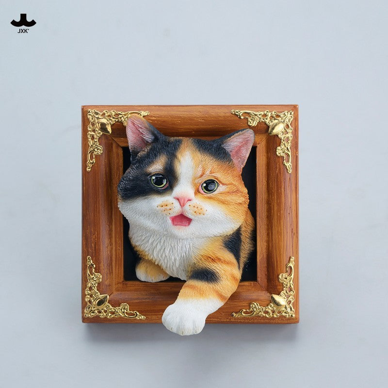 JXK StudioのJS2213猫の置物「箱入り猫」