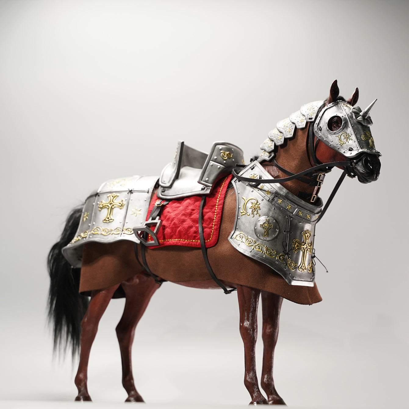 JXK125 1/6 Medieval Horse Tack and Harness Accessory Set - product image 3