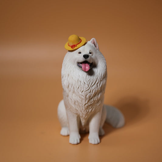 JXK143 Samoyed dog figurine dog statue gift for dog lovers