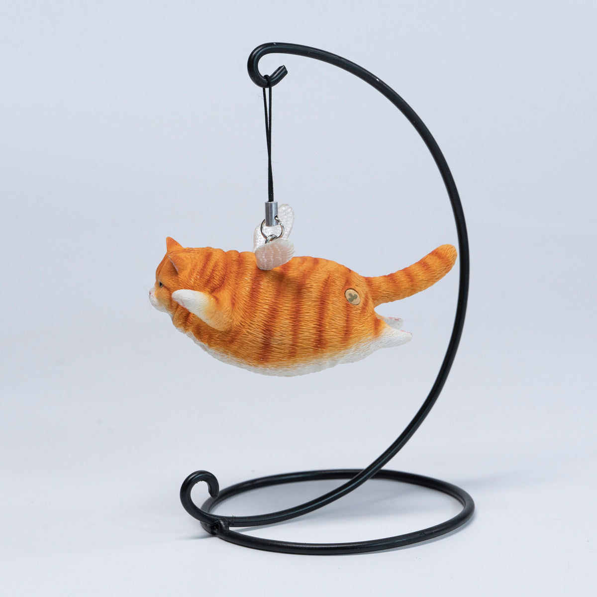 JXK Angel Cat Figurine with Metal Stand — JXK383A — product view