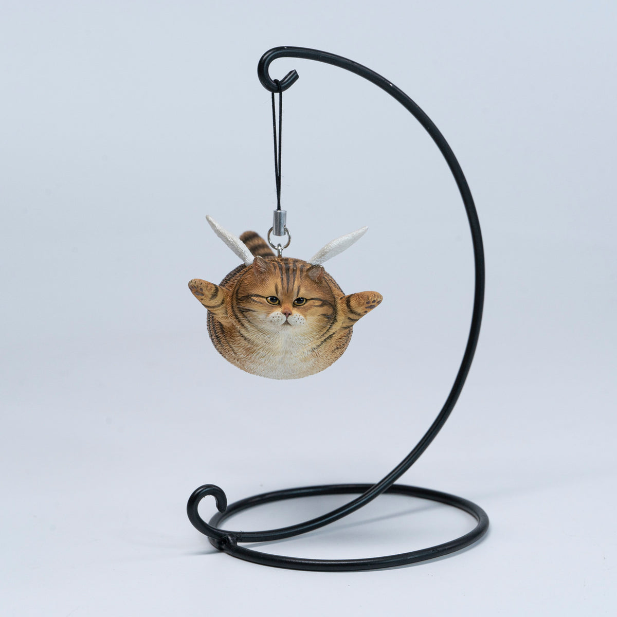 JXK Angel Cat Figurine with Metal Stand — JXK383B — product view