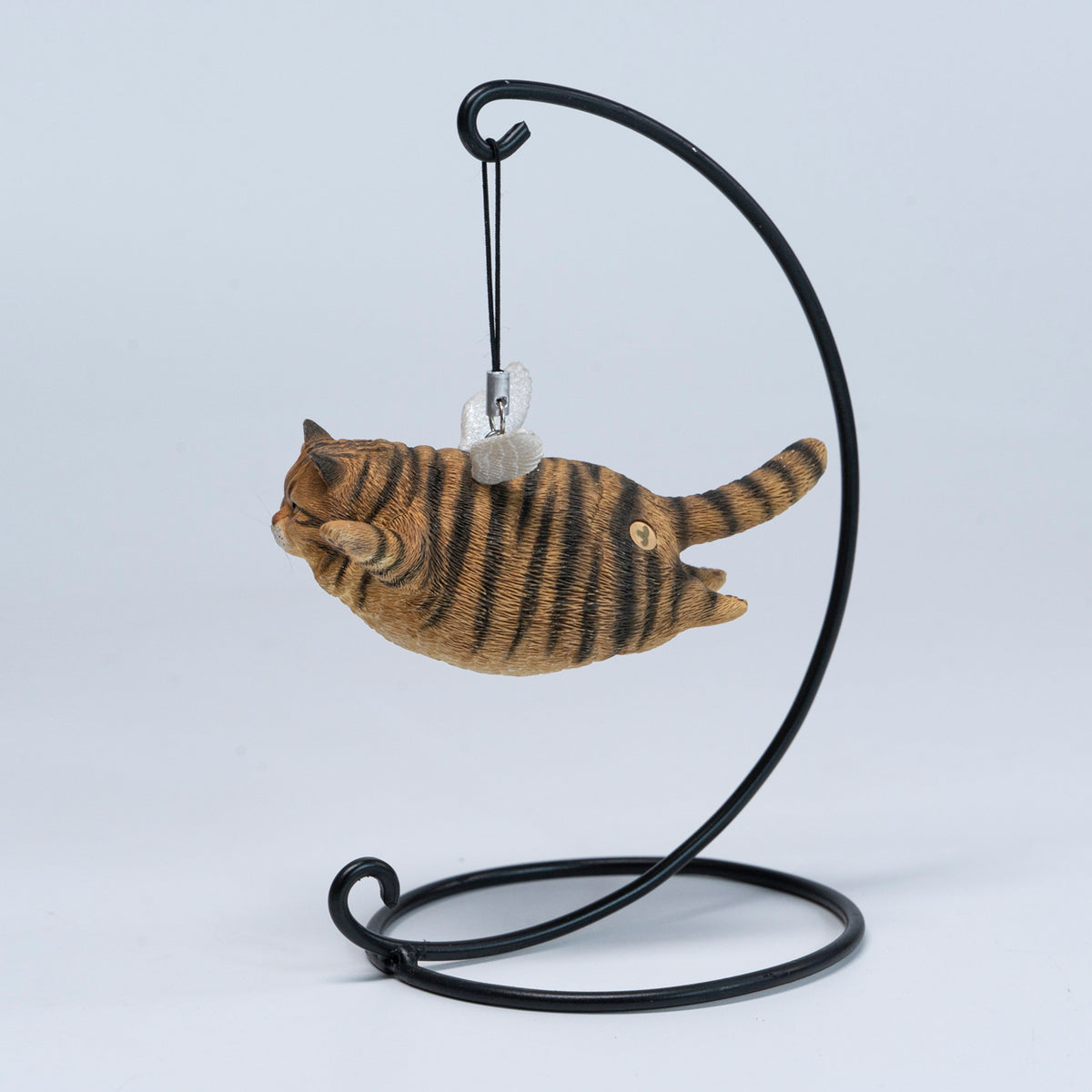 JXK Angel Cat Figurine with Metal Stand — JXK383B — product view