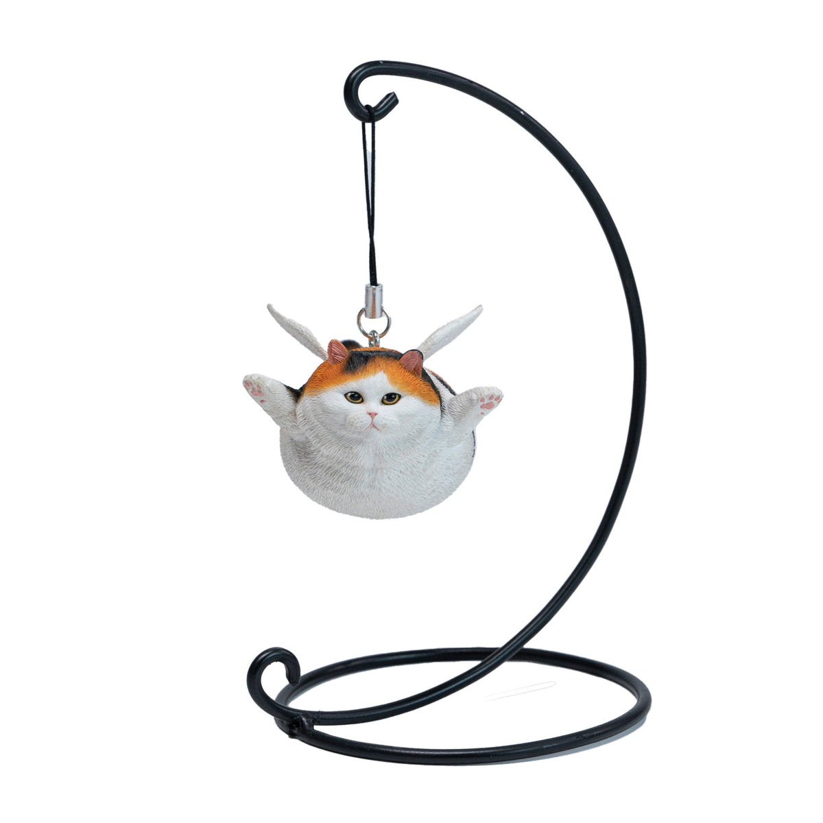 JXK Angel Cat Figurine with Metal Stand — JXK383C — product view