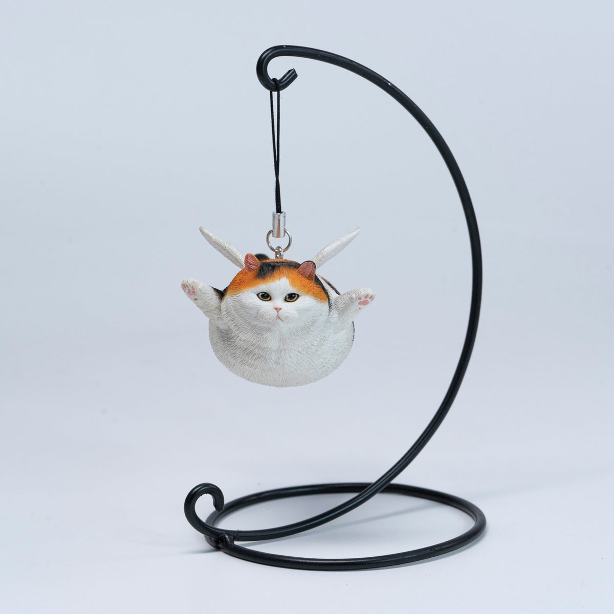 JXK Angel Cat Figurine with Metal Stand — JXK383C — product view