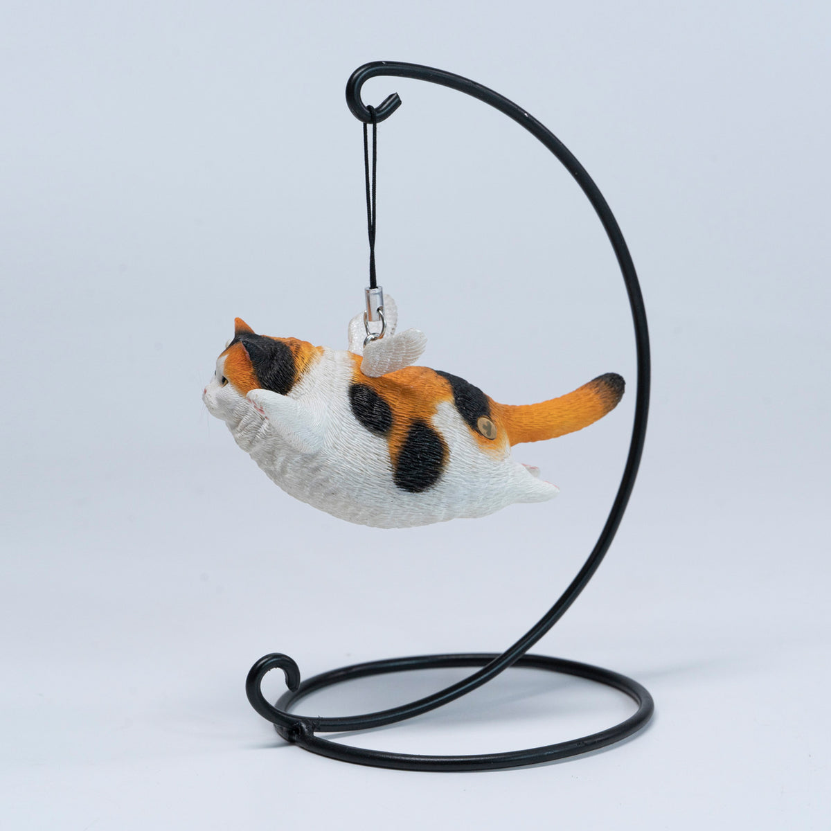 JXK Angel Cat Figurine with Metal Stand — JXK383C — product view