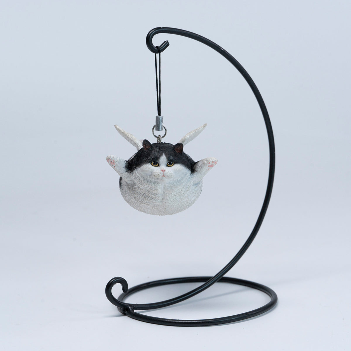 JXK Angel Cat Figurine with Metal Stand — JXK383D — product view