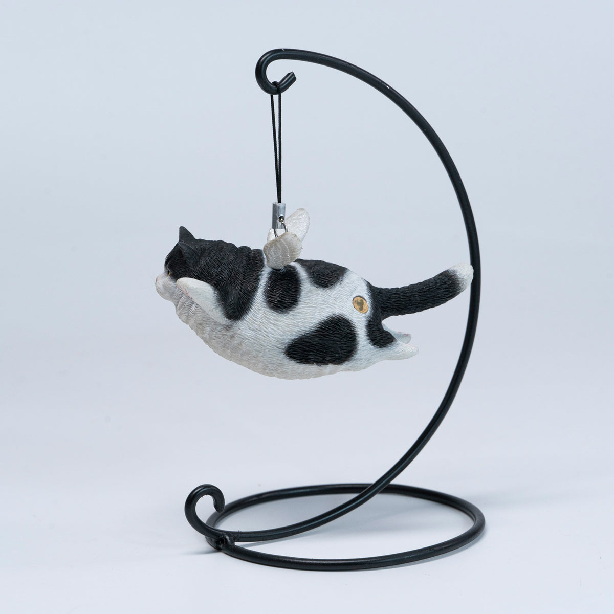 JXK Angel Cat Figurine with Metal Stand — JXK383D — product view