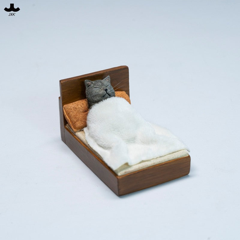 JXK StudioのJS2213猫の置物「箱入り猫」