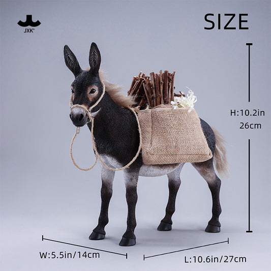JXK307 1/6 Mule resin animal figurine size and details