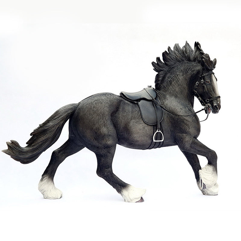 MRZ SH Shire Horse Statue Horse Figurine for Home Decor from JXK Studio