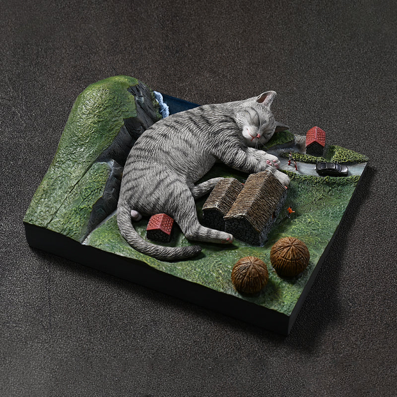 JW2301 Cat Figurine Cat Statue for Cat Lovers