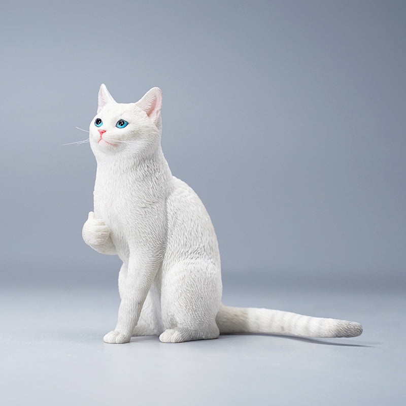 JXK112 Cat Figurine Resin Cat Statue for Home Decor Gifts for Cat Lovers from JXK Studio