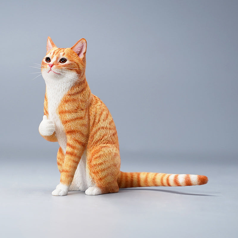 JXK112 Cat Figurine Resin Cat Statue for Home Decor Gifts for Cat Lovers from JXK Studio