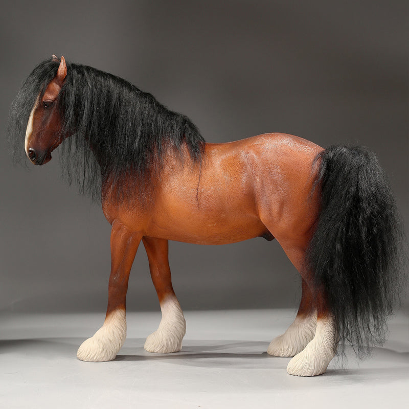 MRZ058 Shire Horse Figurine for Home Decor from JXK Studio