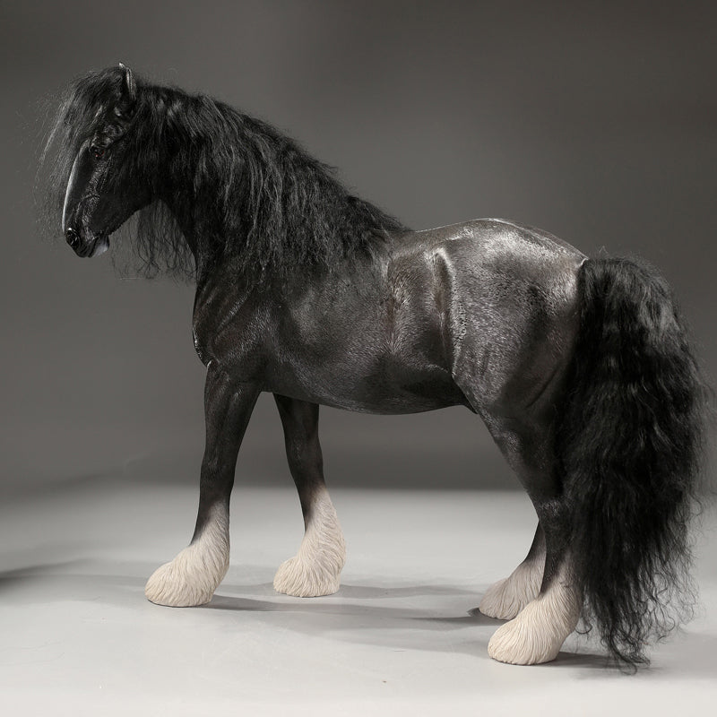 MRZ058 Shire Horse Figurine for Home Decor from JXK Studio