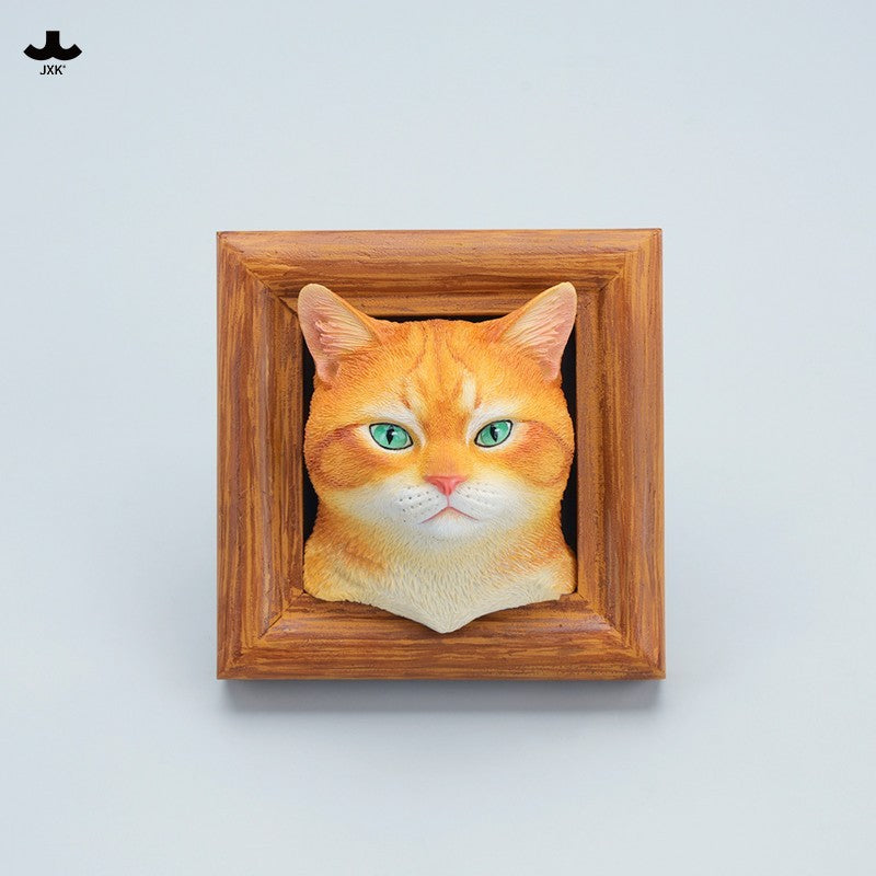 JXK StudioのJS2213猫の置物「箱入り猫」