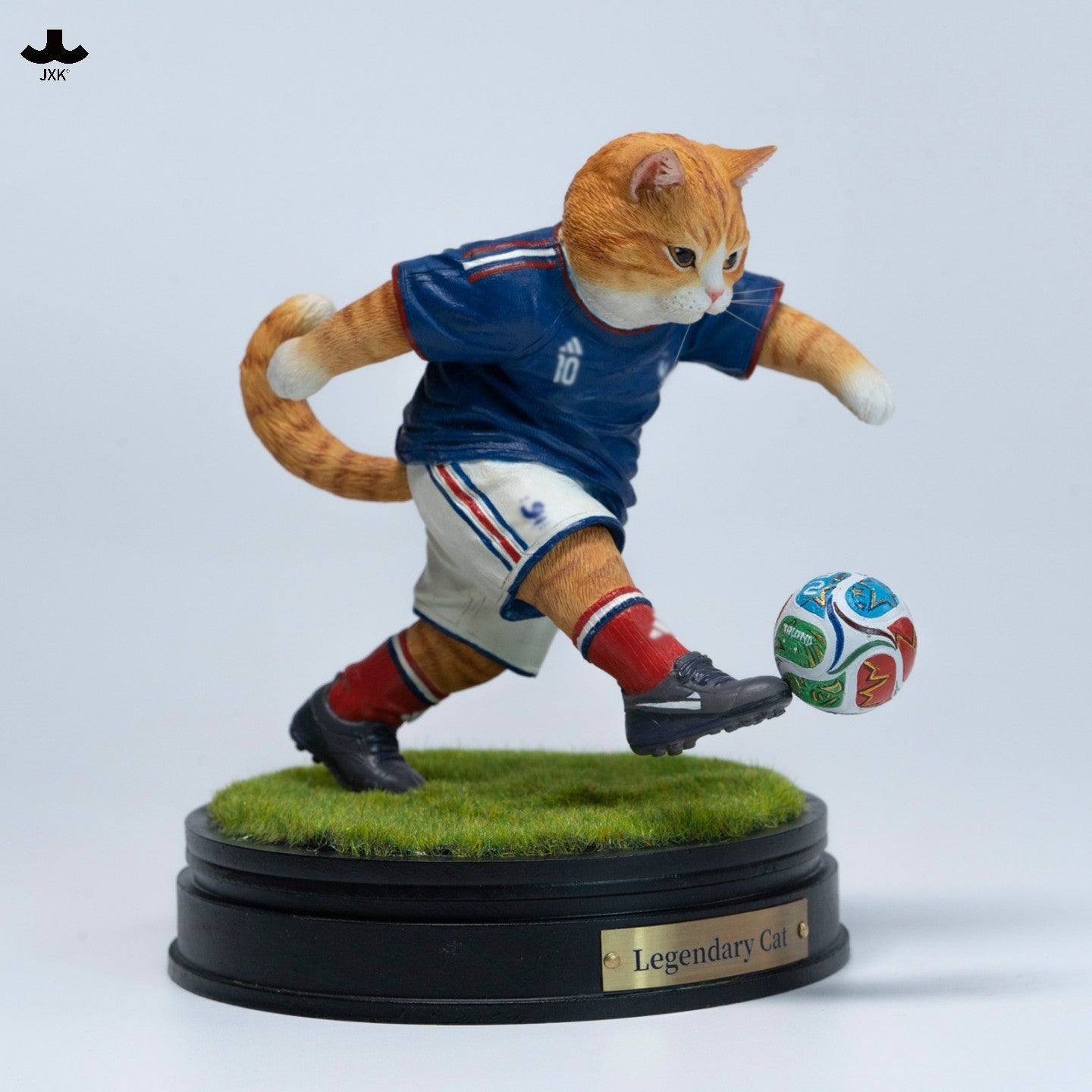 JXK372 Legendary Cat World Cup Soccer Cat Figurine – JXK Studio