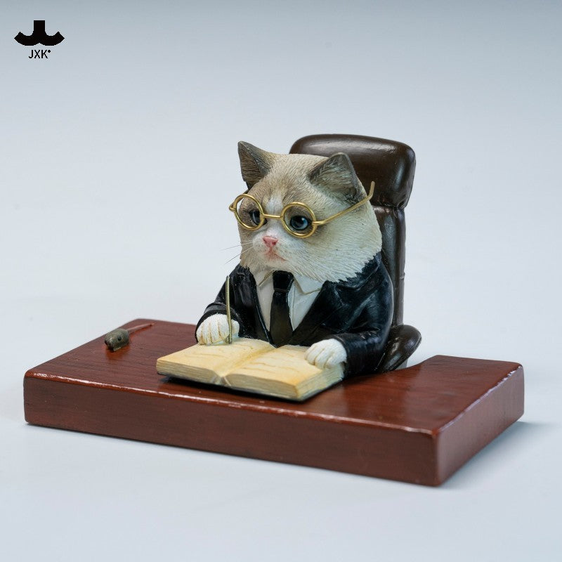 JXK317 先行販売 JXK Studio の窓辺の哲学者猫