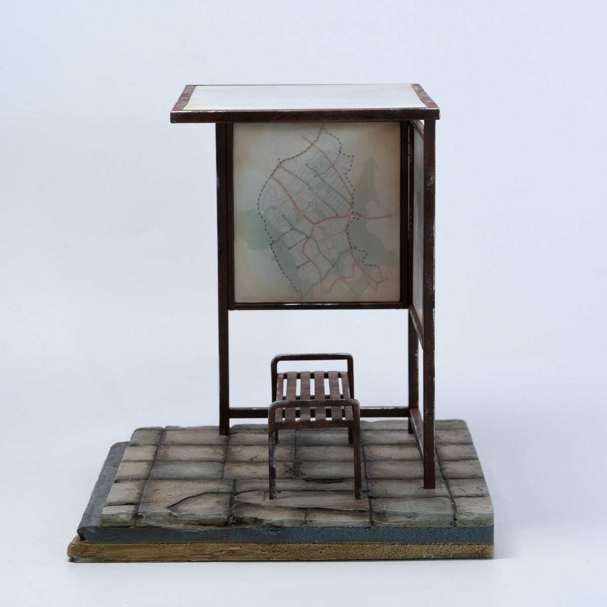 MMMTOYS M2624 1/12 Bus Stop Shelter Diorama - product image 5