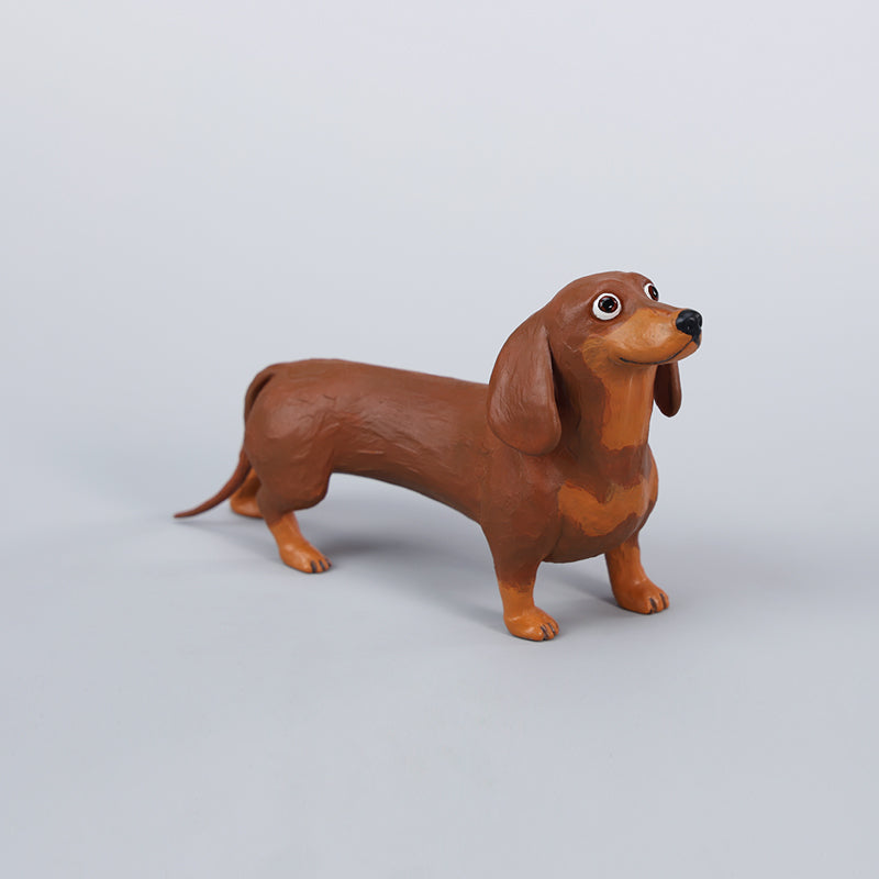 JS2403 Resin Dachshund Figurine Dog Decor from JXK Studio