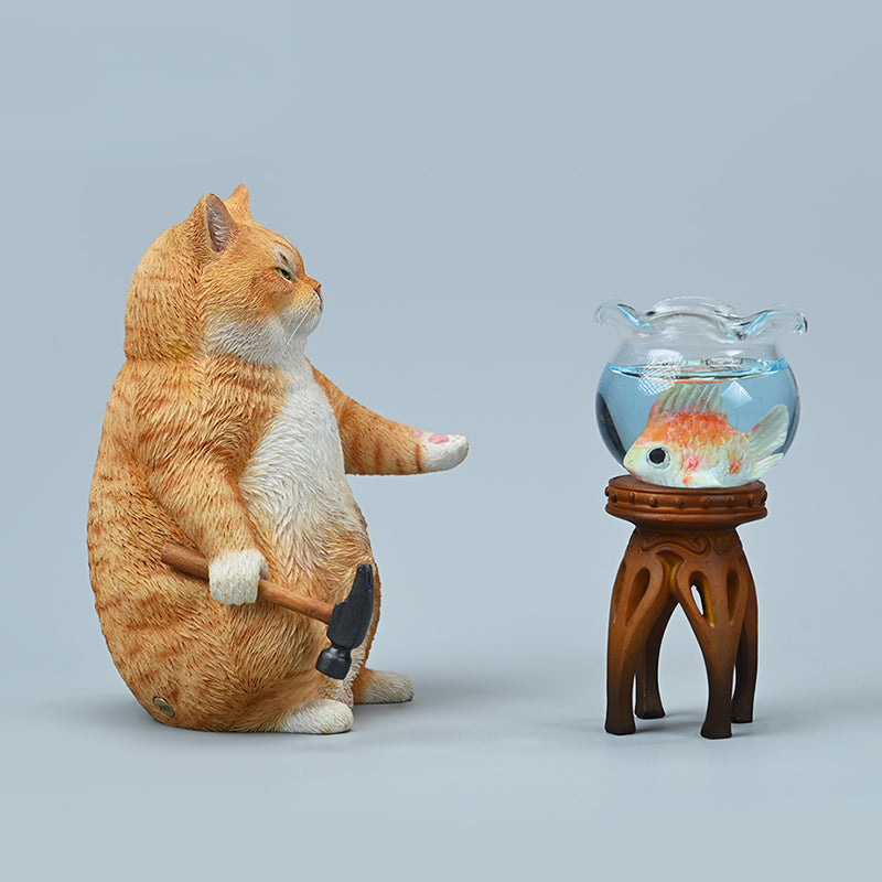 JXK X42303 1/4 Hammer Gang Cat Figurine Diorama Set - product image 8