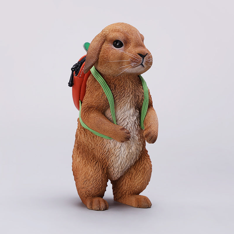 X42402 Resin Scale American Lop Rabbit Figurine from JXK Studio