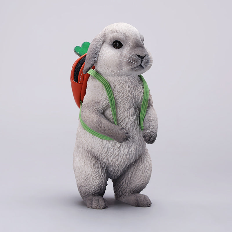 X42402 Resin Scale American Lop Rabbit Figurine from JXK Studio